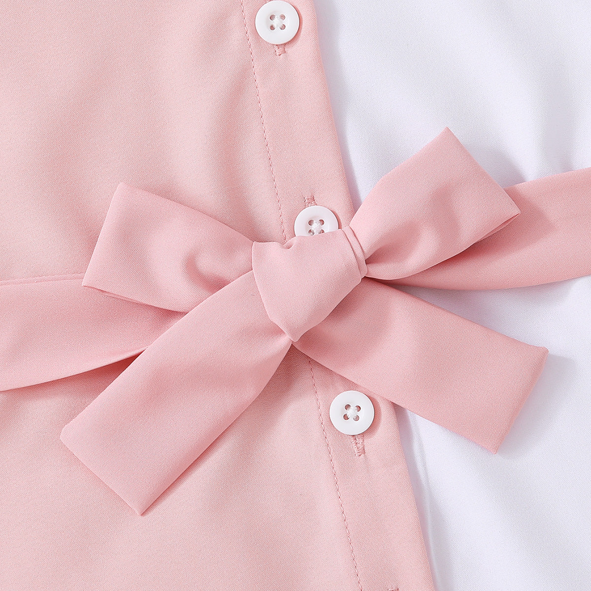 Girls Two-Tone Belted Shirt Dress - nailedmoms