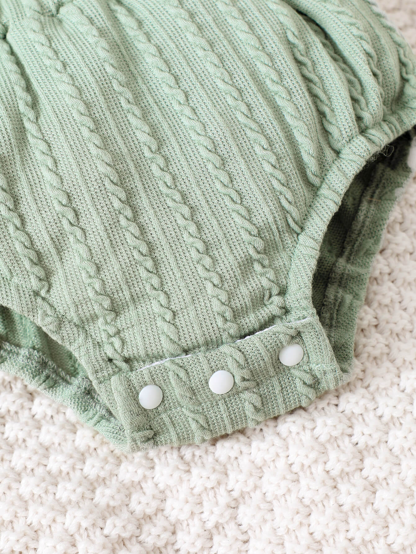 Baby Girl Textured Ruffled Bodysuit - nailedmoms