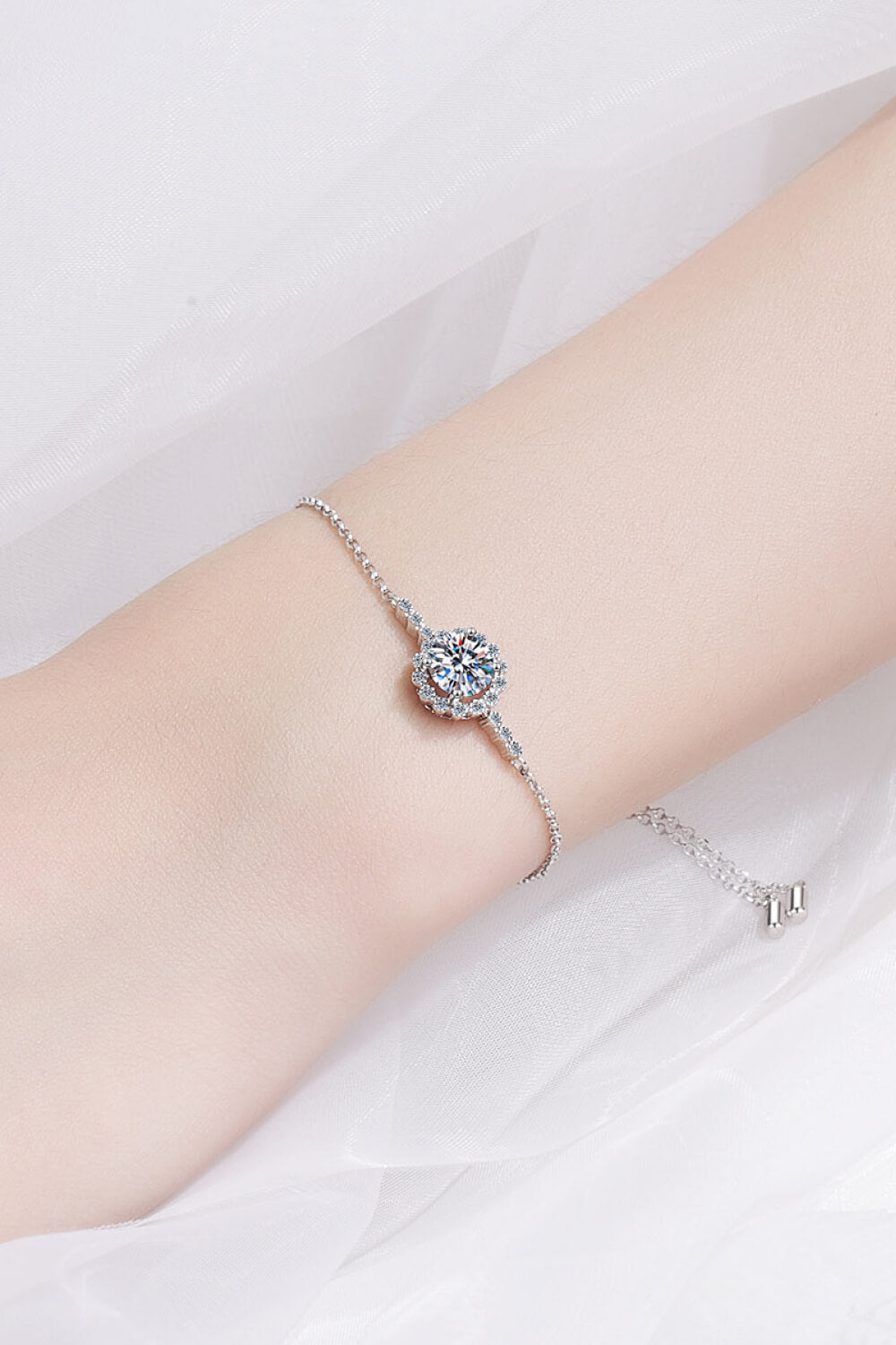 1 Carat Moissanite Chain Bracelet - nailedmoms