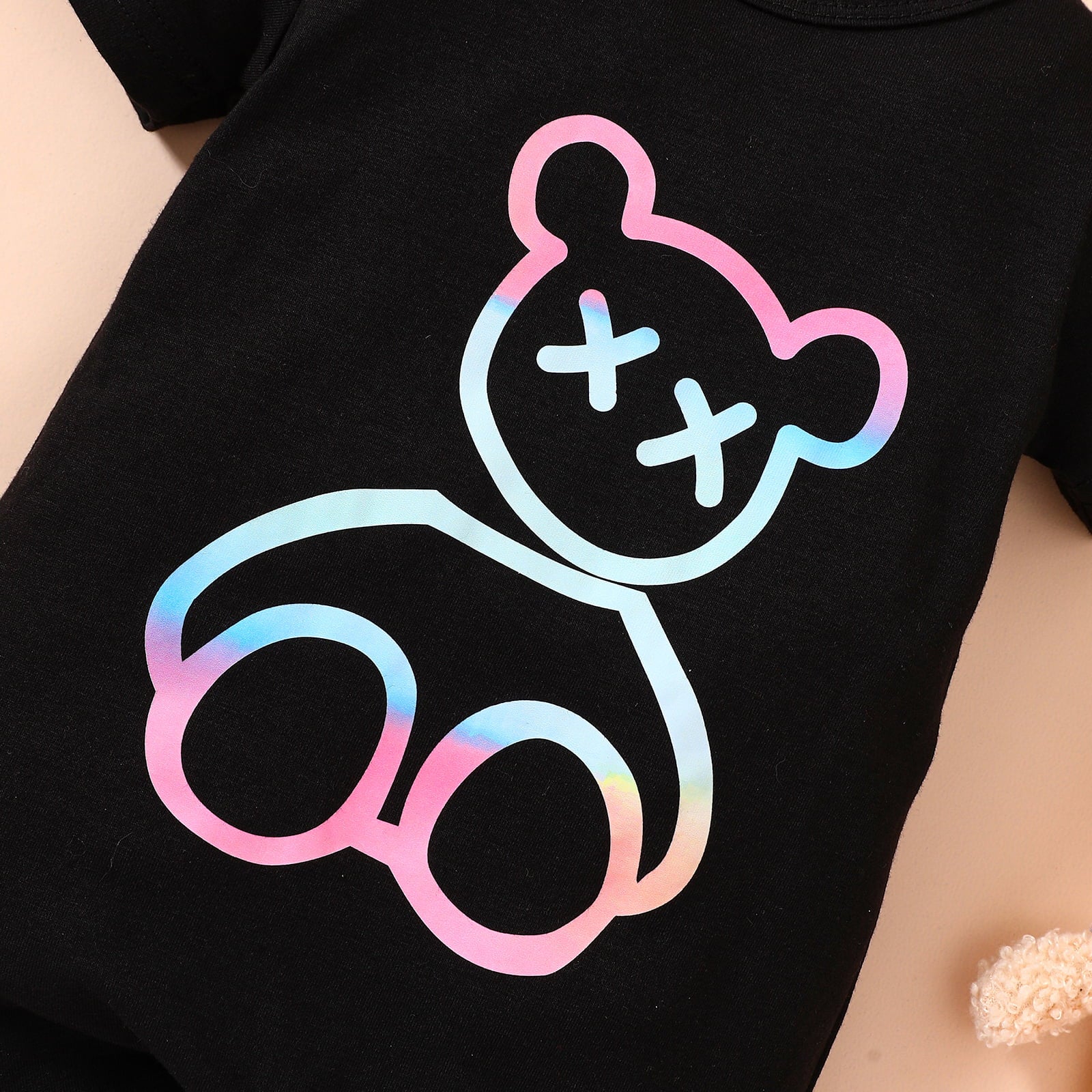 Baby Bear Graphic Short Sleeve Romper - nailedmoms