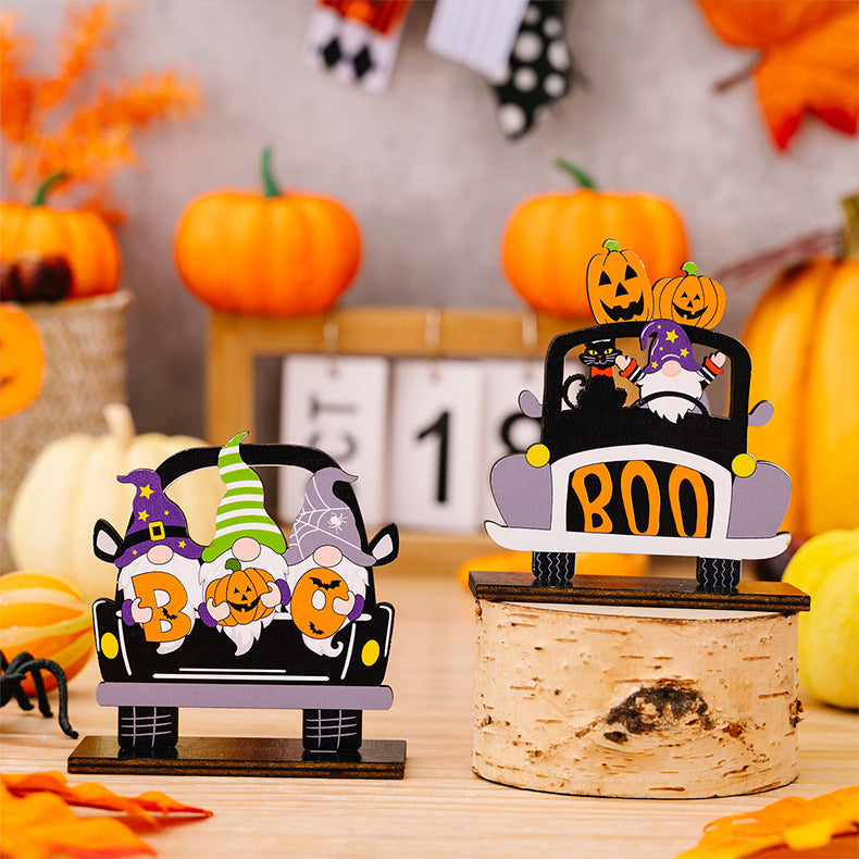 3-Piece Halloween Element Car-Shape Ornaments - nailedmoms