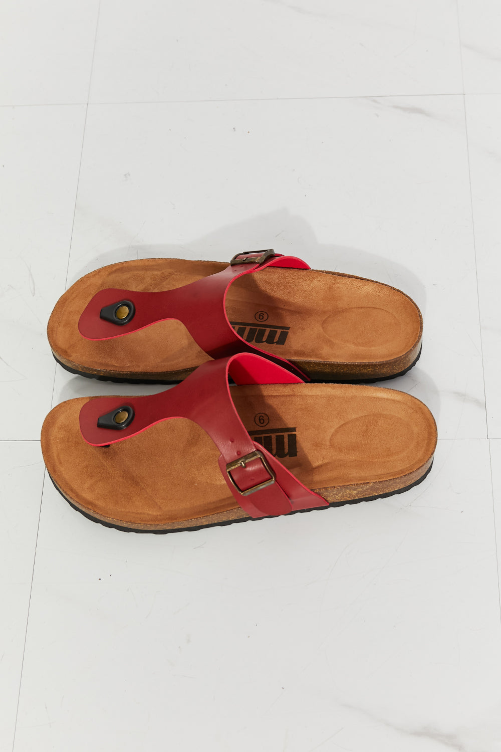MMShoes Drift Away T-Strap Flip-Flop in Wine - nailedmoms