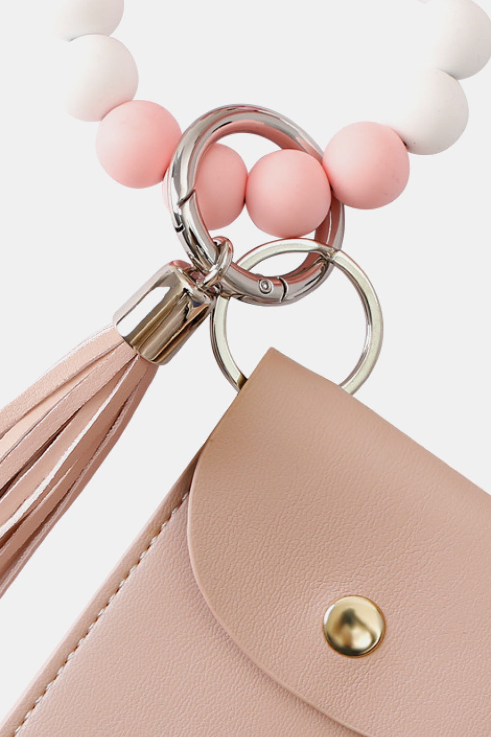 Bead Wristlet Key Chain with Wallet - nailedmoms