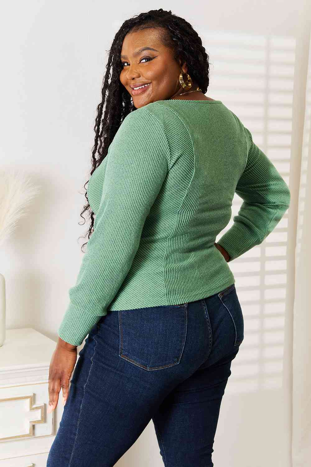 Basic Bae Scoop Neck Long Sleeve Top - nailedmoms