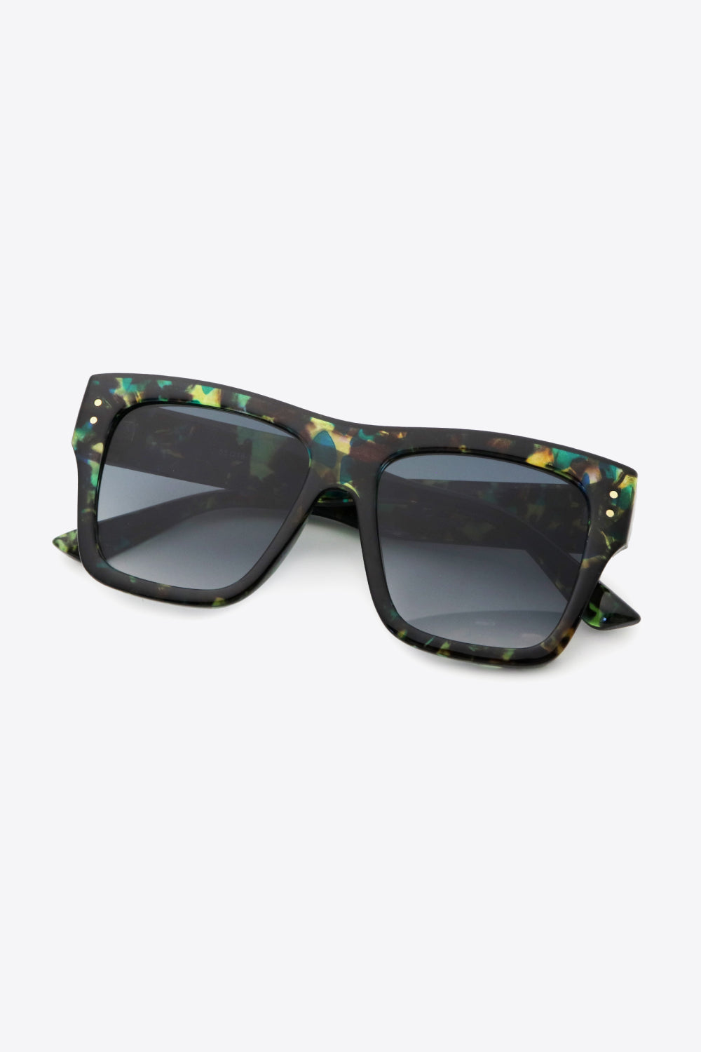 UV400 Patterned Polycarbonate Square Sunglasses - nailedmoms