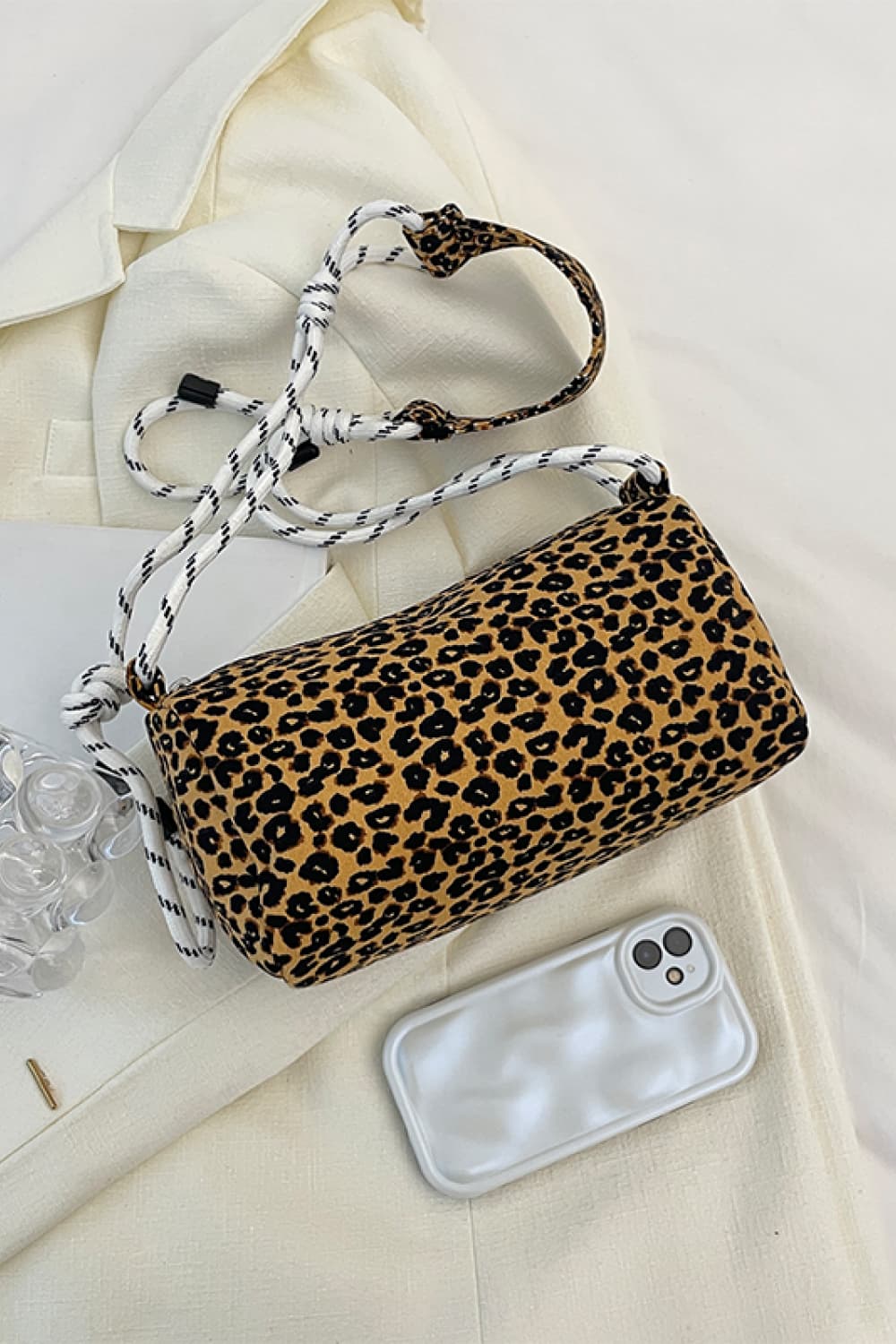 Animal Print Nylon Handbag - nailedmoms