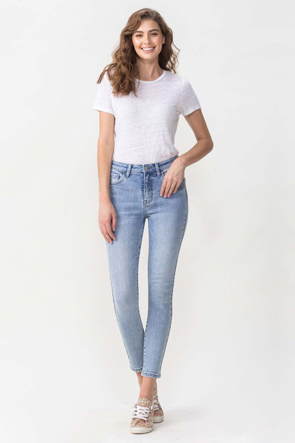 Lovervet Full Size Talia High Rise Crop Skinny Jeans - nailedmoms