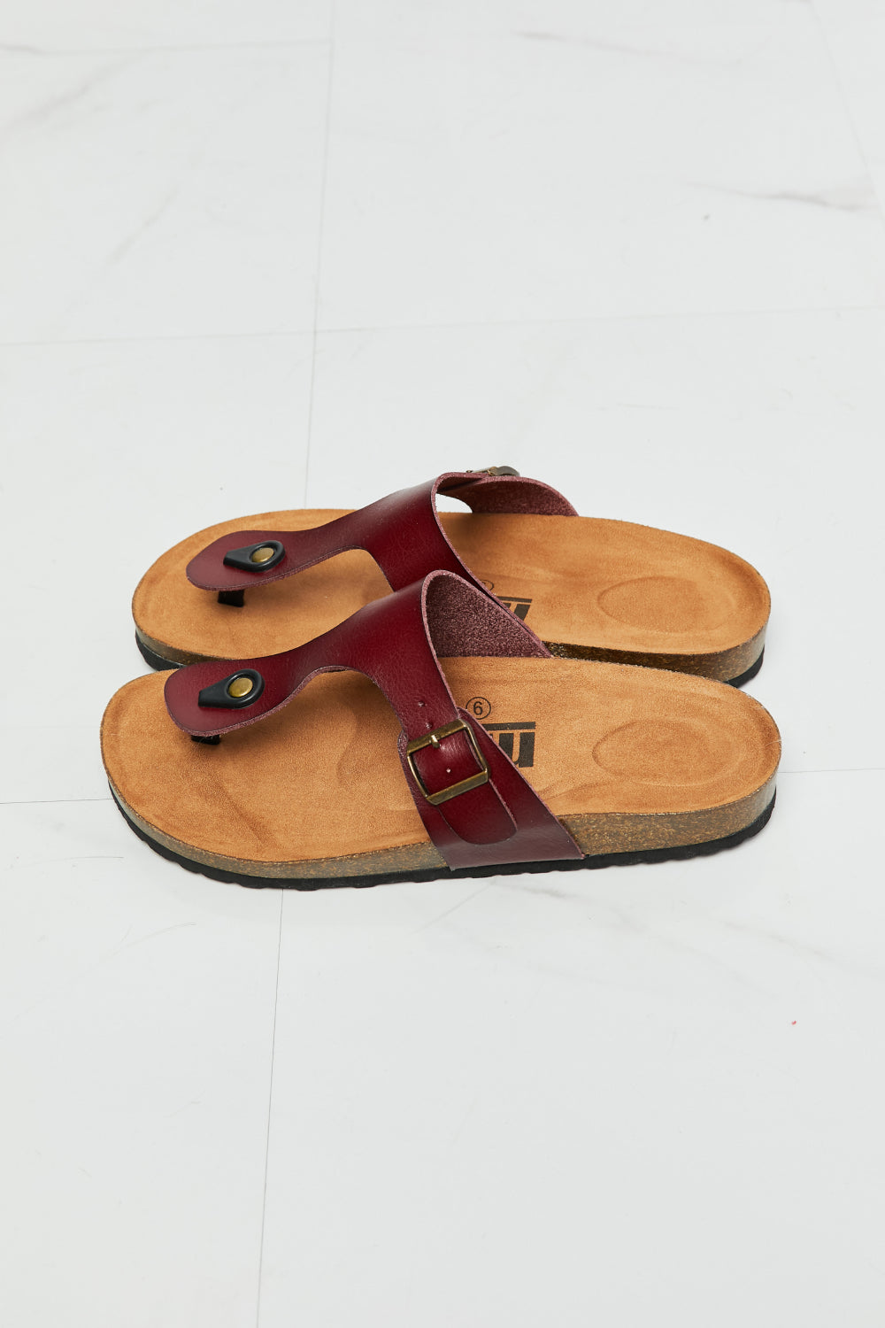 MMShoes Drift Away T-Strap Flip-Flop in Brown - nailedmoms