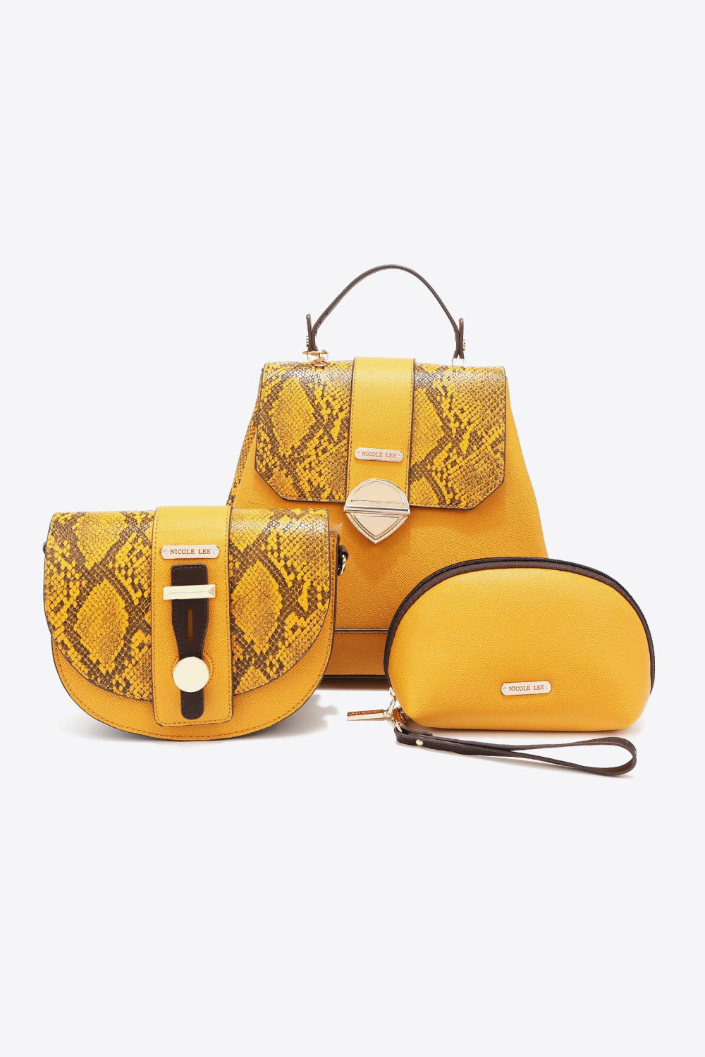 Nicole Lee USA Python 3-Piece Bag Set - nailedmoms