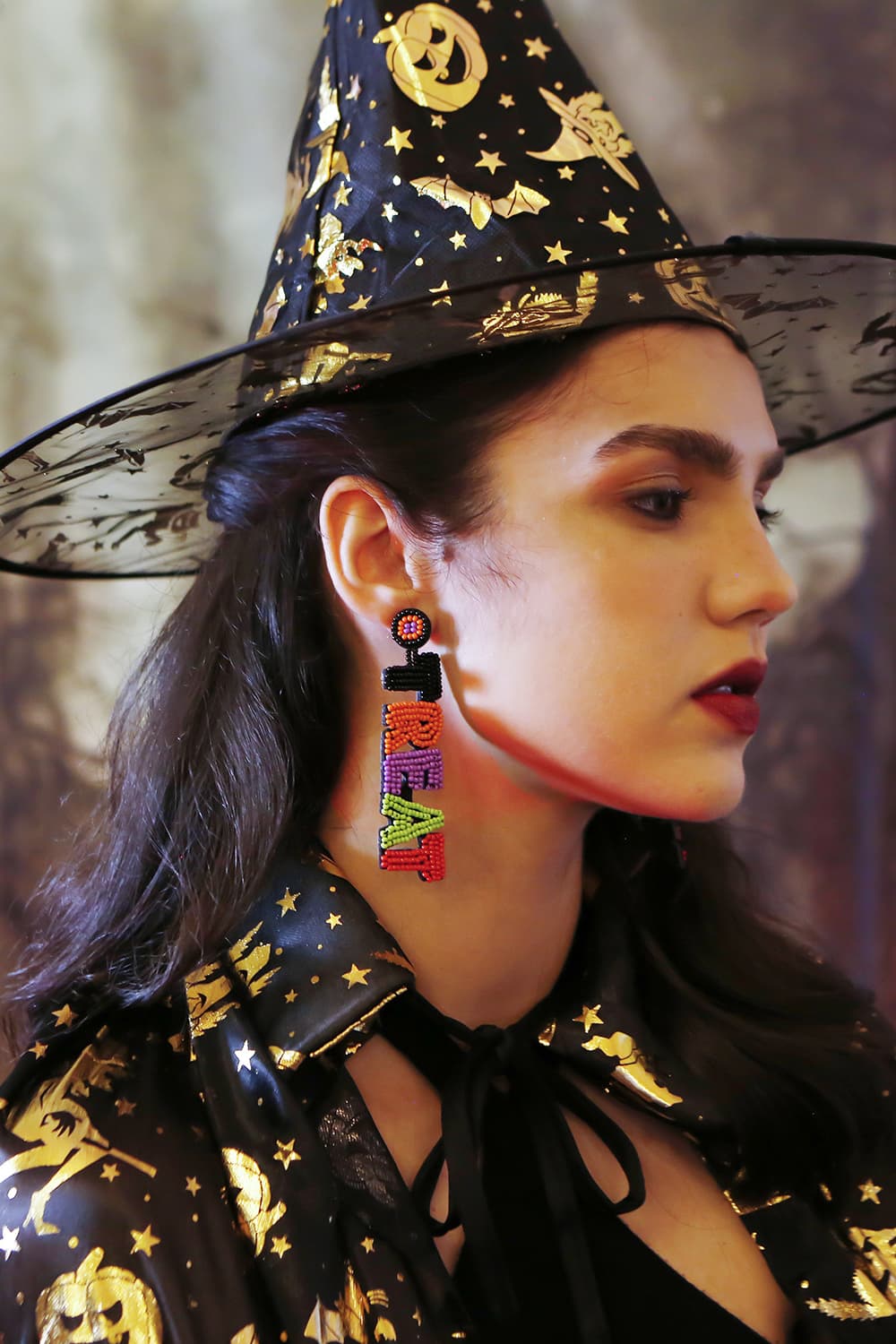 TRICK OR TREAT Beaded Dangle Earring - nailedmoms