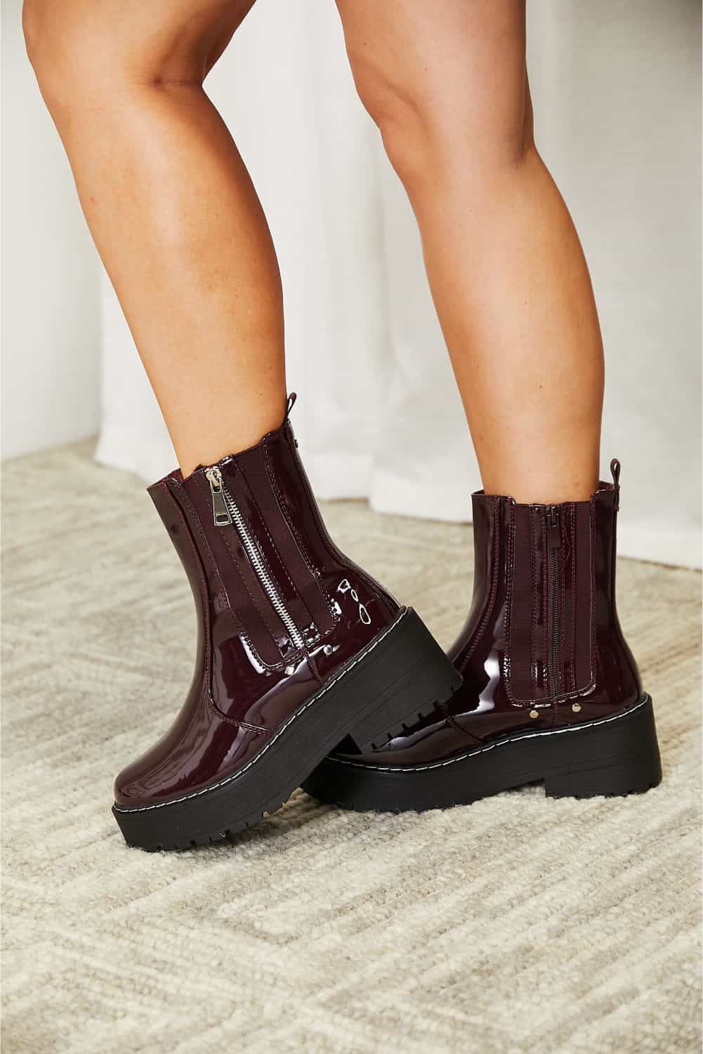 Forever Link Side Zip Platform Boots - nailedmoms