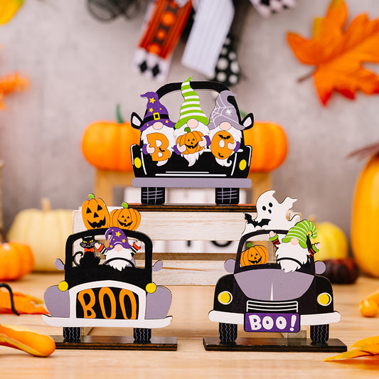 3-Piece Halloween Element Car-Shape Ornaments - nailedmoms