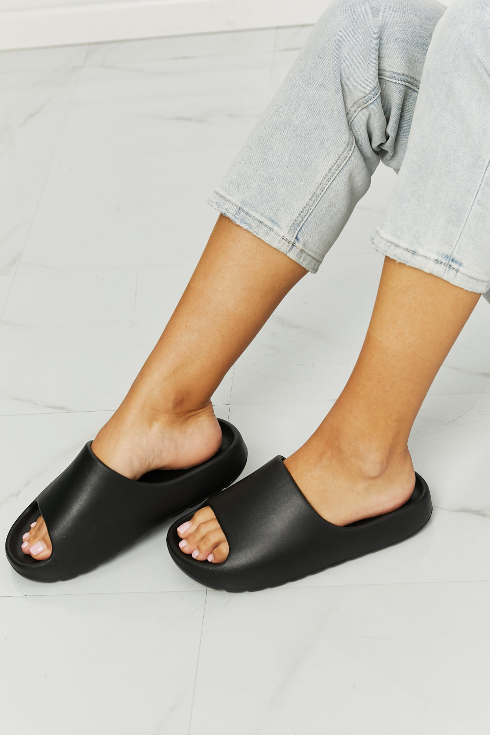 NOOK JOI In My Comfort Zone Slides in Black - nailedmoms