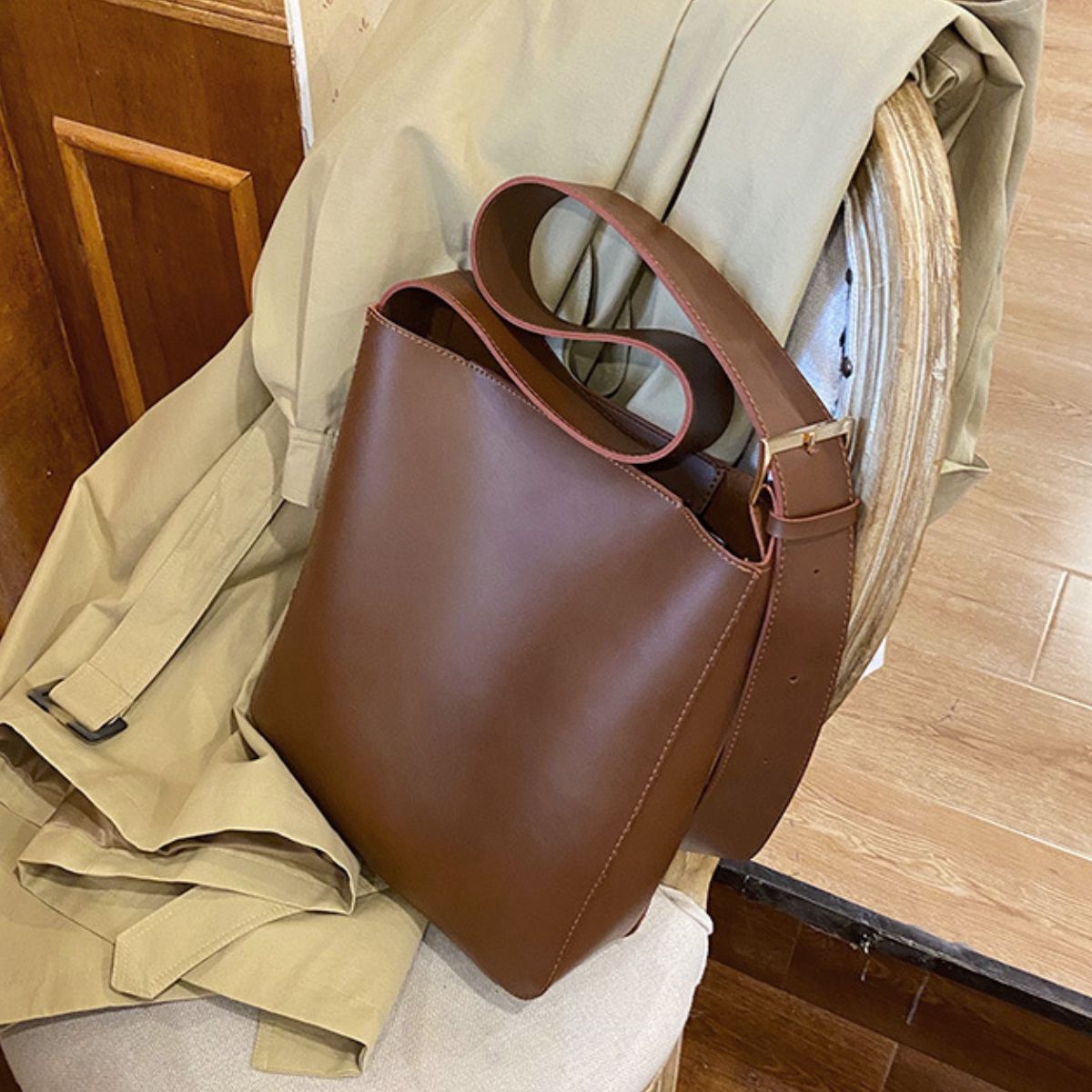 PU Leather Tote Bag - nailedmoms