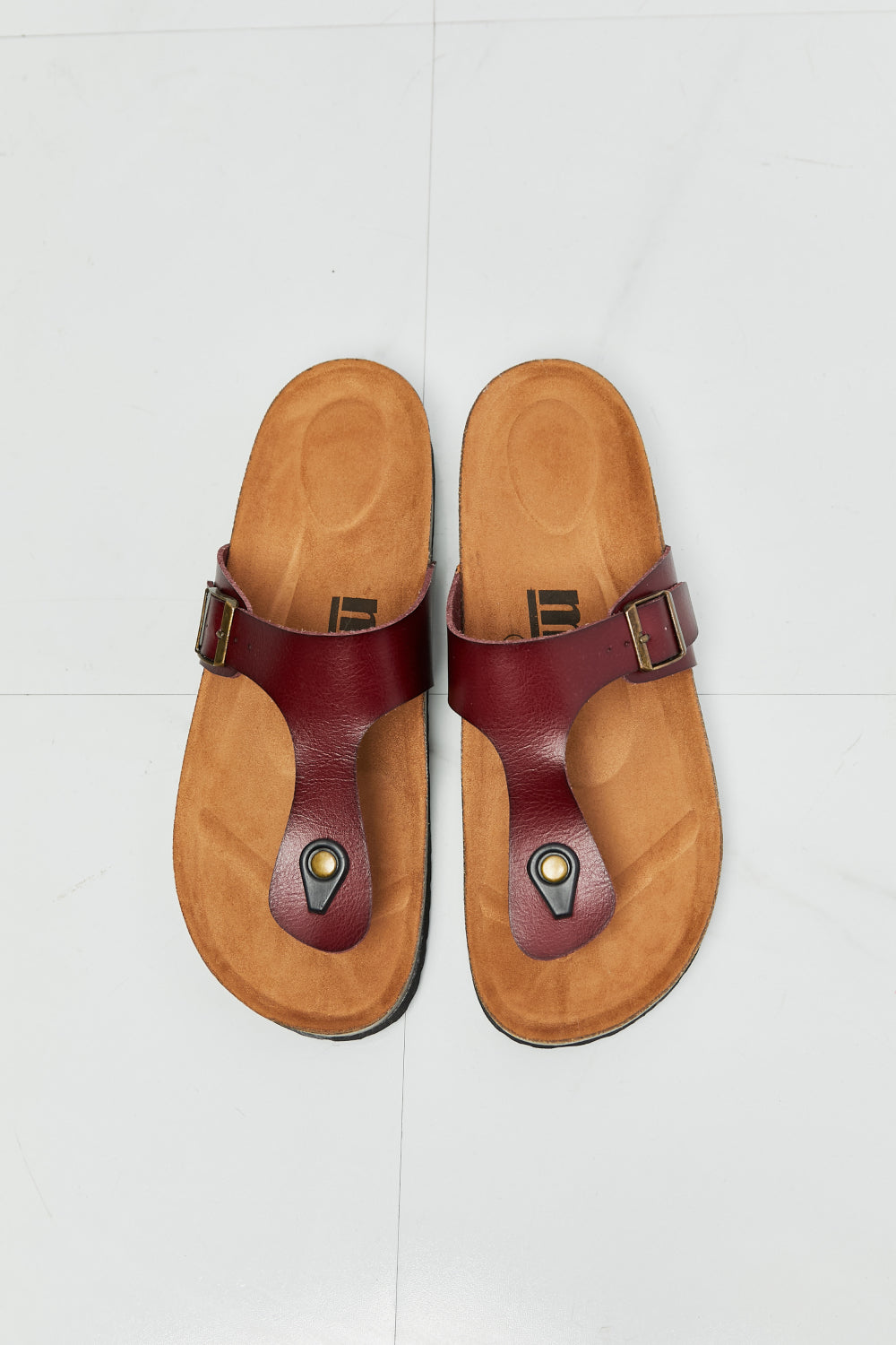 MMShoes Drift Away T-Strap Flip-Flop in Brown - nailedmoms