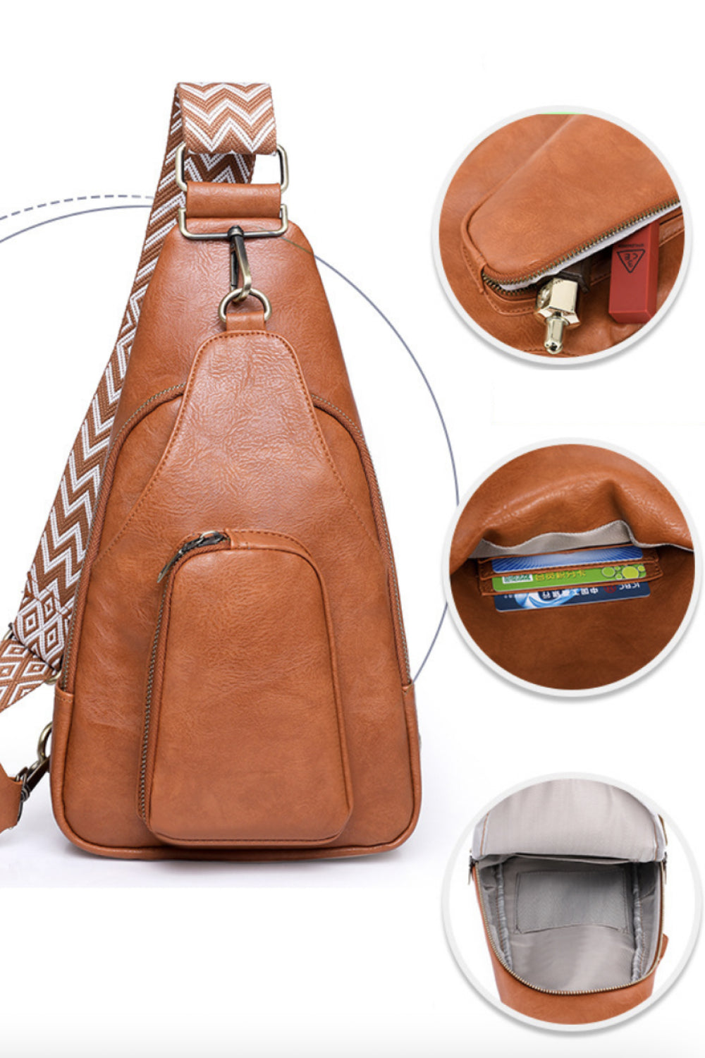 Take A Trip PU Leather Sling Bag - nailedmoms
