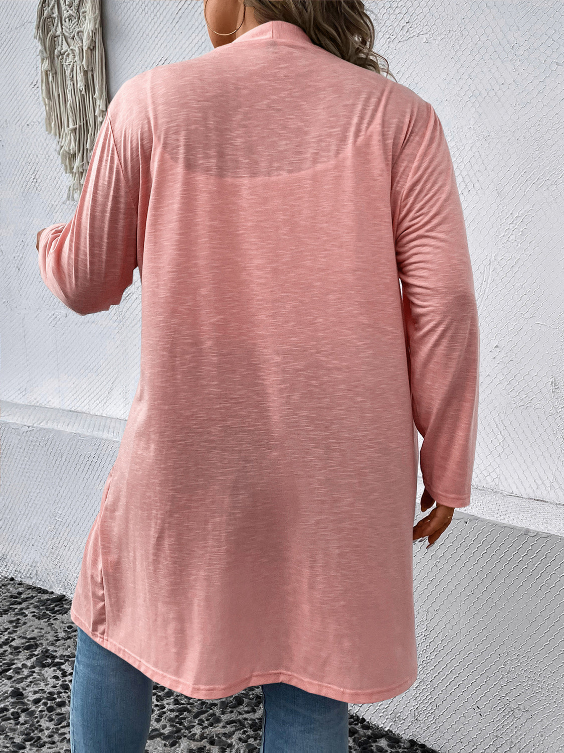 Plus Size Button Down Longline Cardigan - nailedmoms