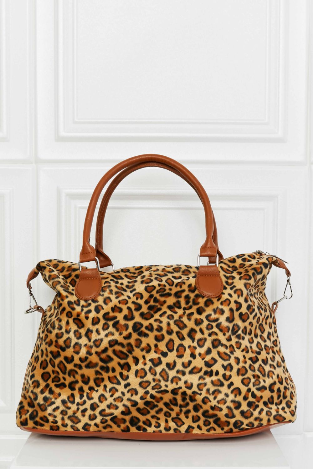 Animal Print Brushed Weekender Bag - nailedmoms