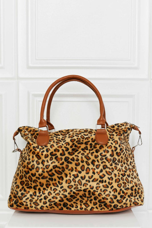 Animal Print Brushed Weekender Bag - nailedmoms