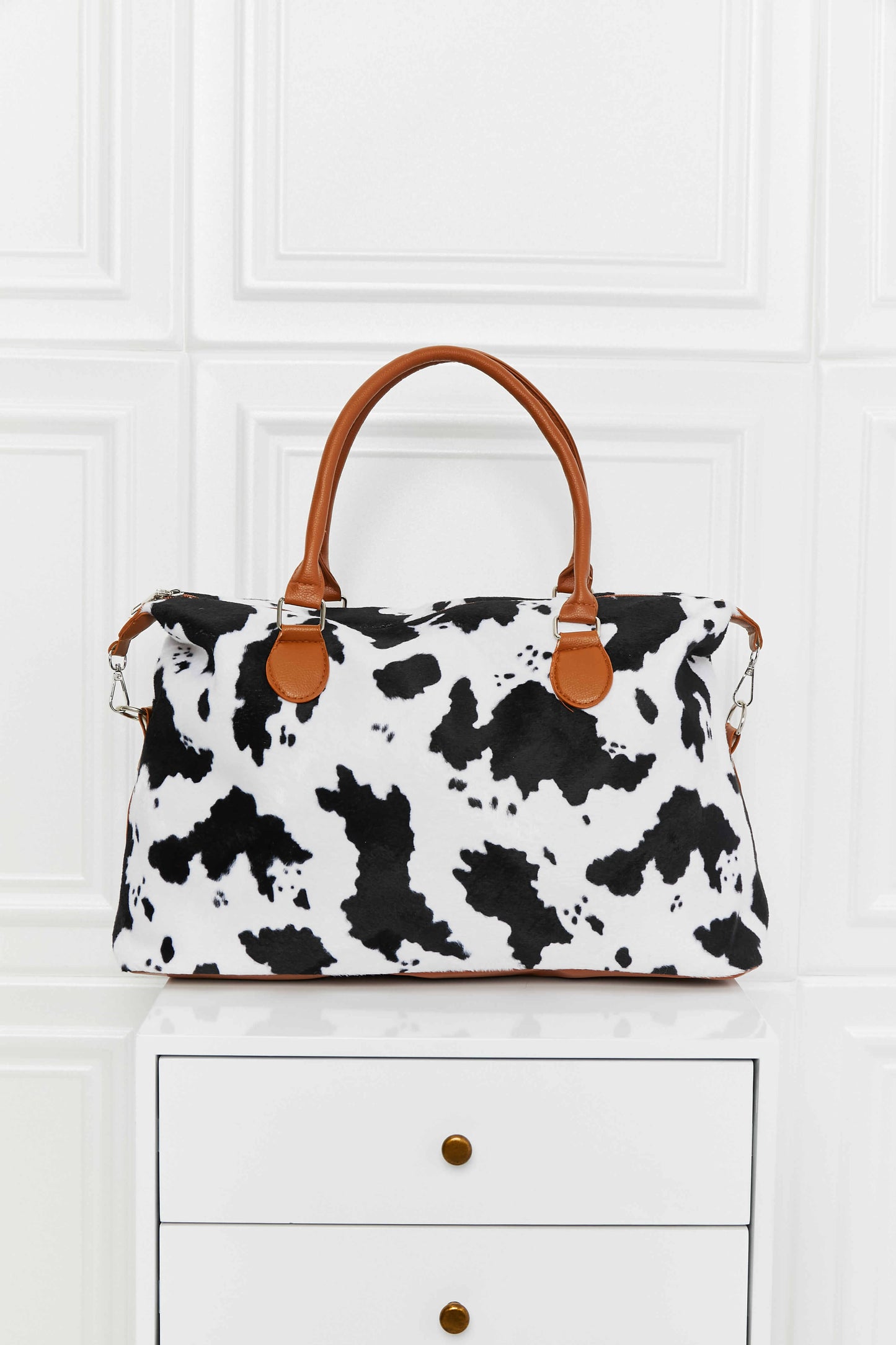 Animal Print Brushed Weekender Bag - nailedmoms