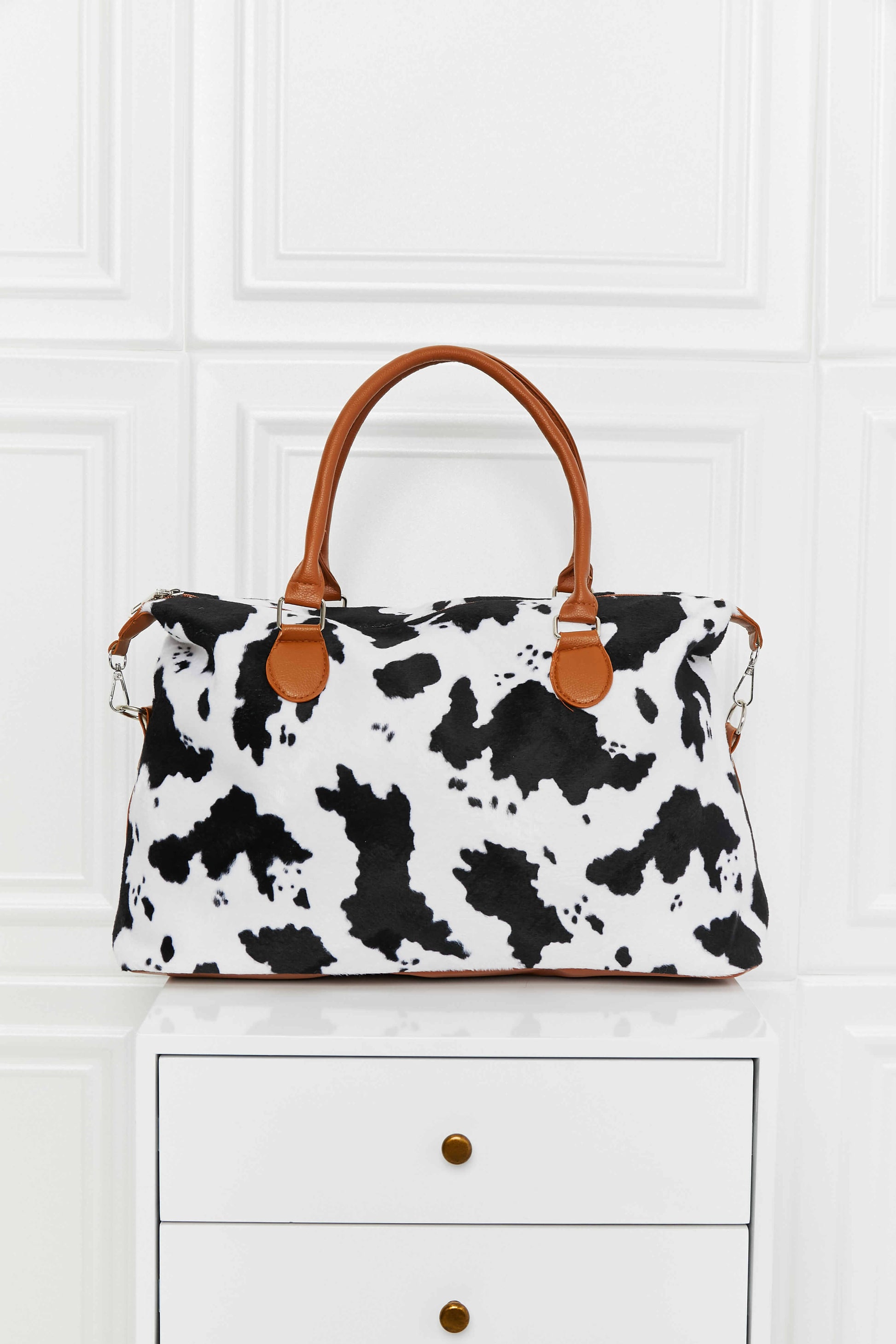 Animal Print Brushed Weekender Bag - nailedmoms