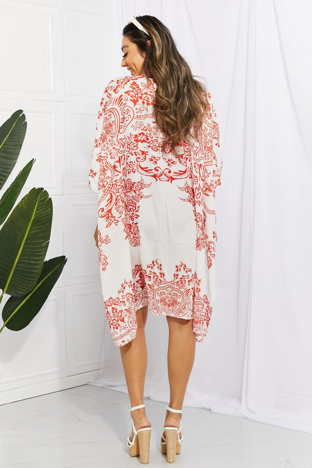 Floral Side Slit Cover Up - nailedmoms