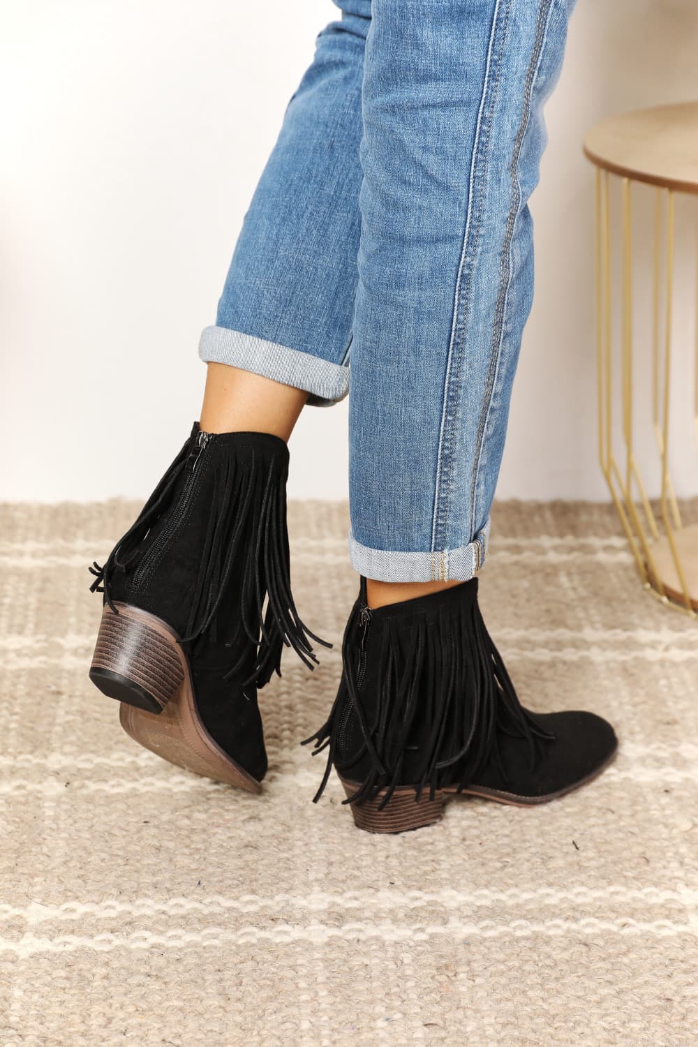 Legend Women's Fringe Cowboy Western Ankle Boots - nailedmoms