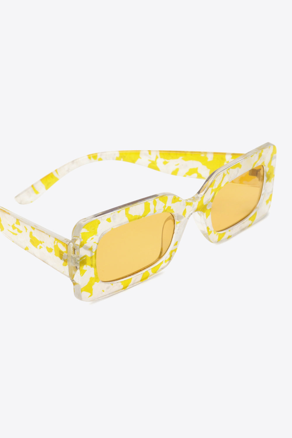Tortoiseshell Rectangle Polycarbonate Sunglasses - nailedmoms