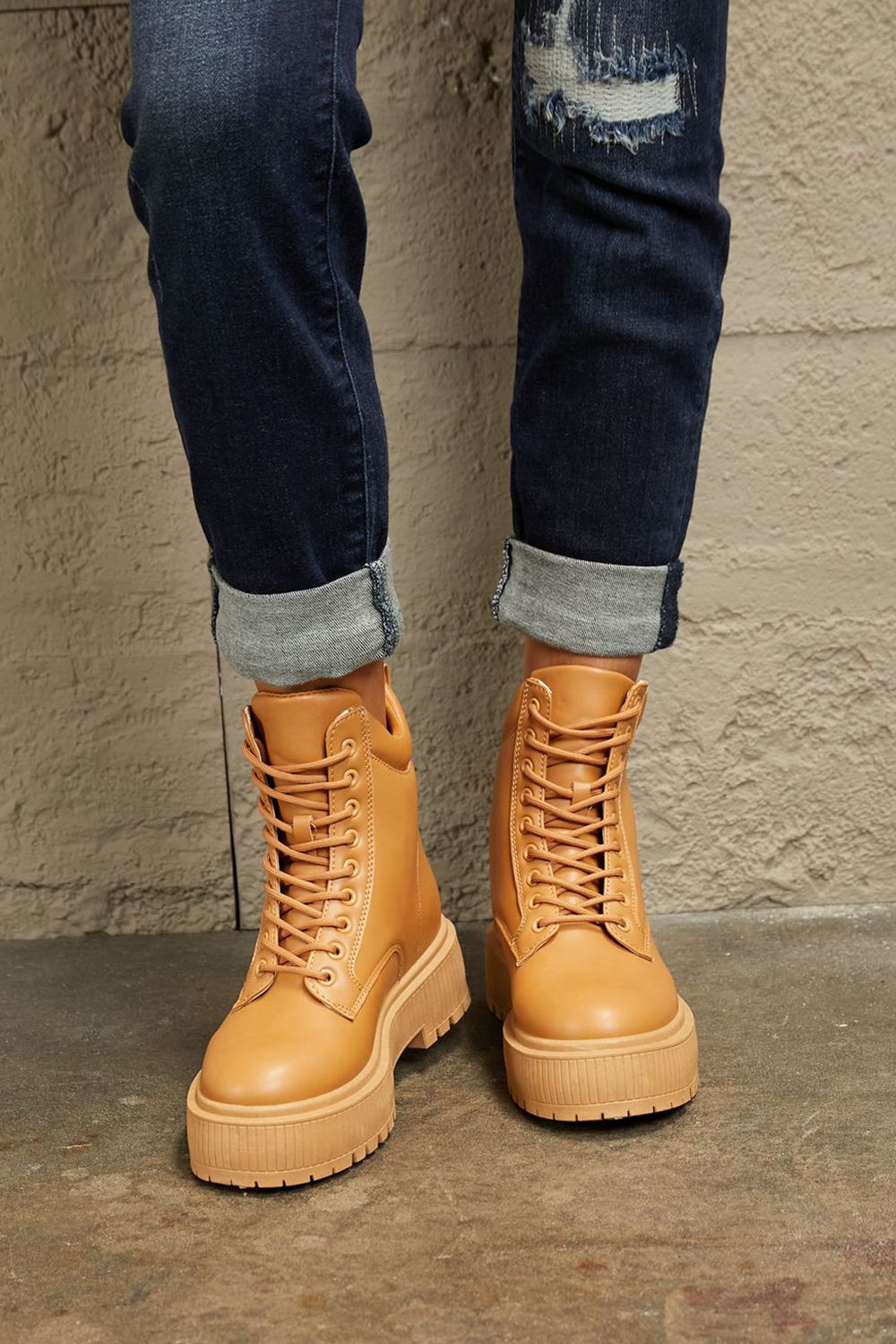 East Lion Corp Platform Combat Boots - nailedmoms