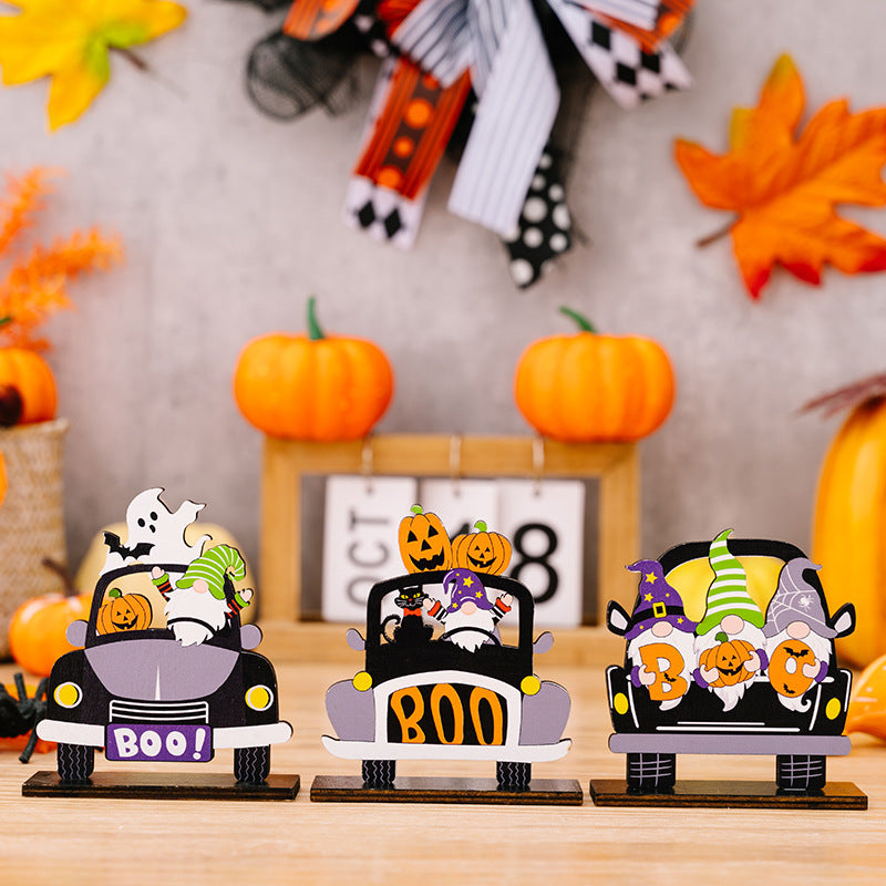 3-Piece Halloween Element Car-Shape Ornaments - nailedmoms