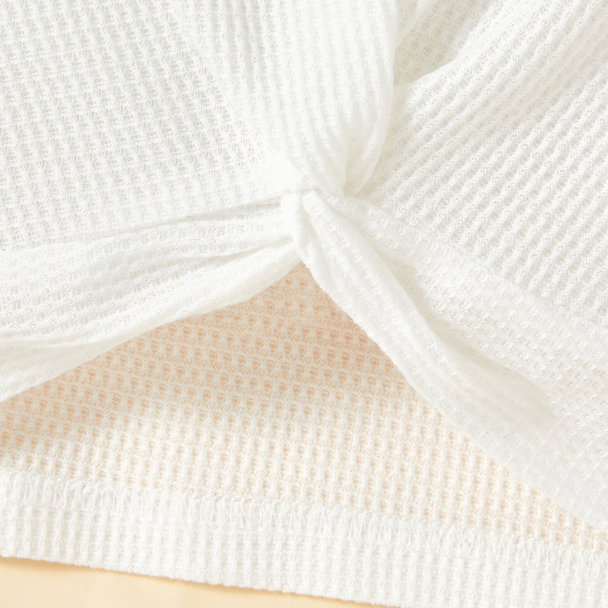 Kids Twist Front Waffle-Knit Tank and Shorts Set - nailedmoms