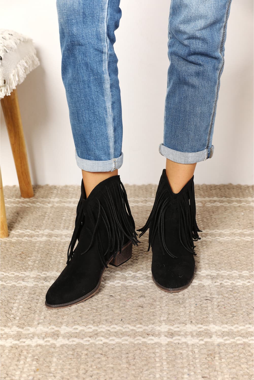 Legend Women's Fringe Cowboy Western Ankle Boots - nailedmoms