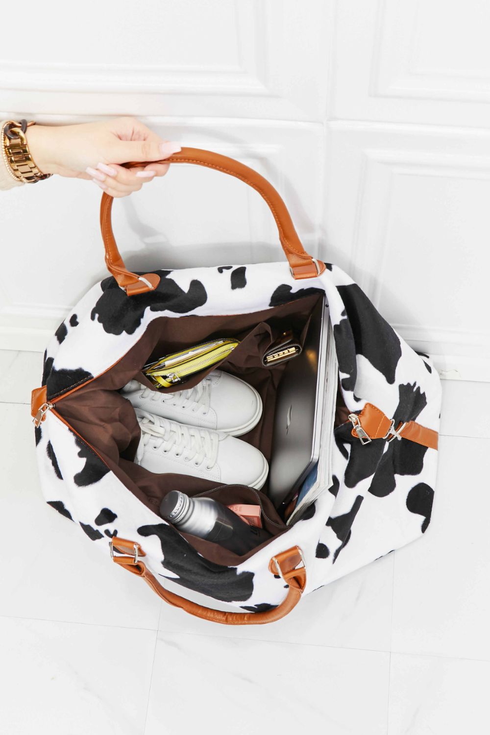 Animal Print Plush Weekender Bag - nailedmoms