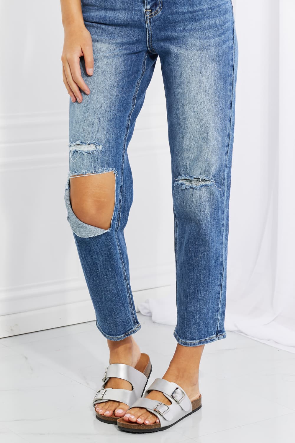 RISEN Full Size Emily High Rise Relaxed Jeans - nailedmoms