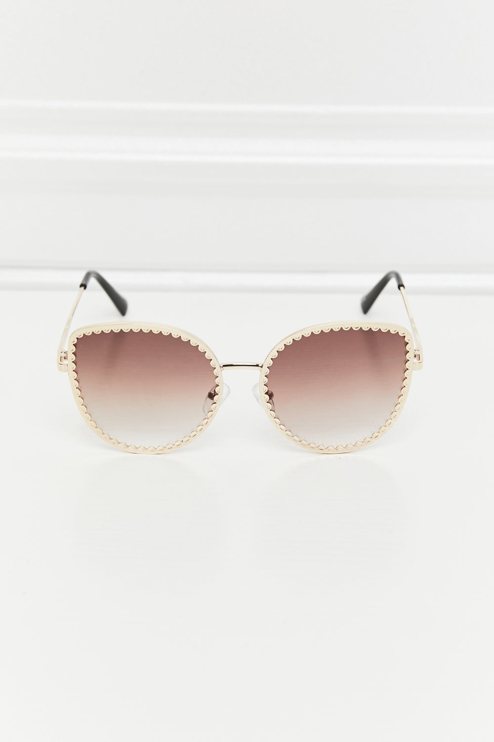 Full Rim Metal Frame Sunglasses - nailedmoms