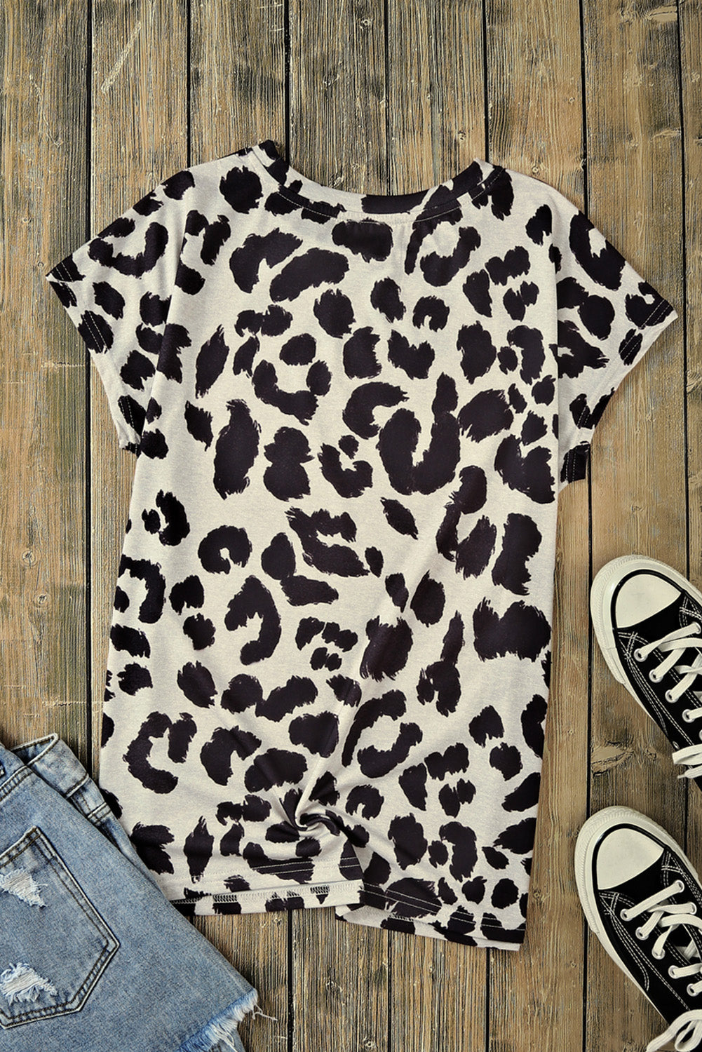 Round Neck Short Sleeve Printed ALL HATS NO COWBOY Graphic Tee - nailedmoms