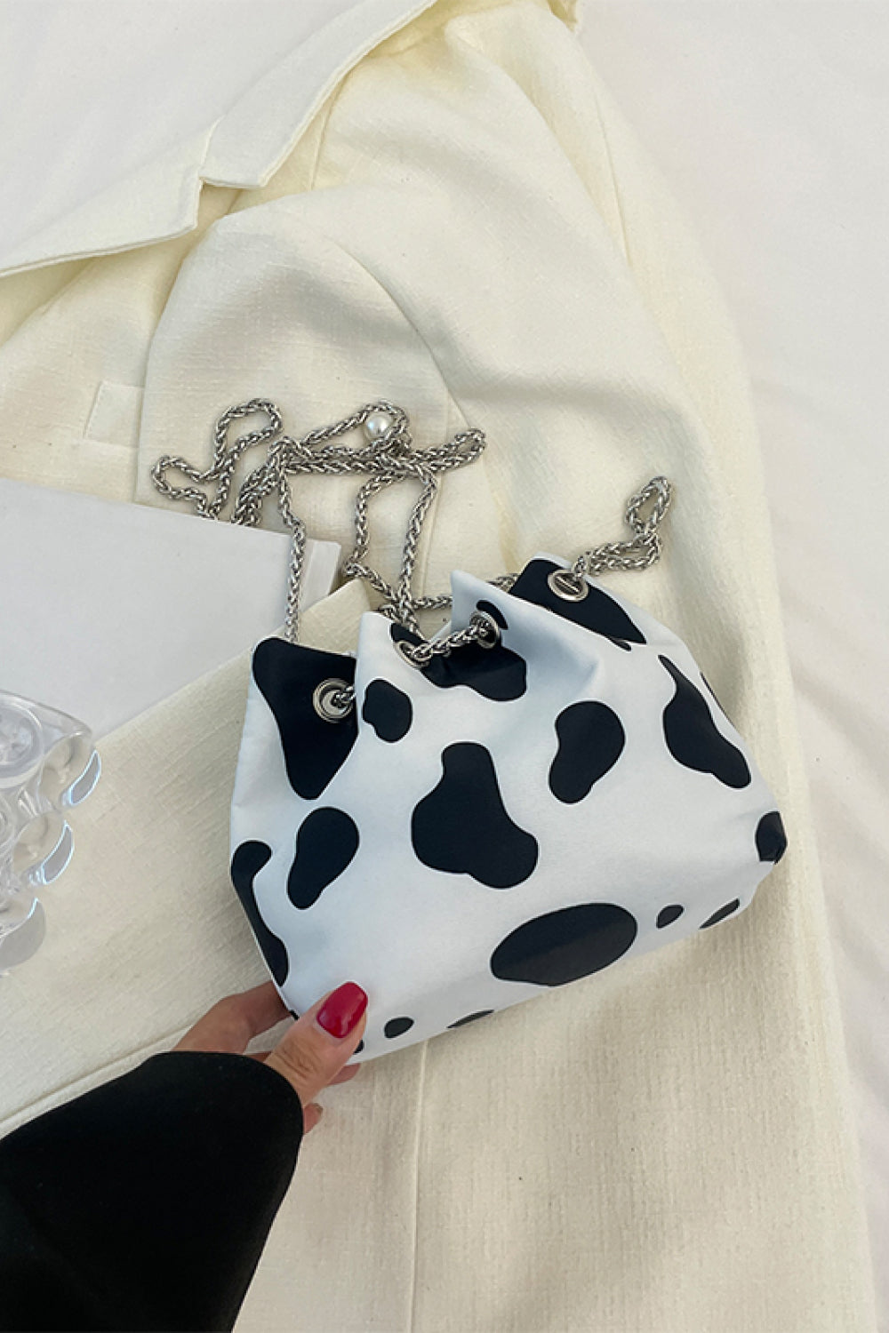 Animal Print Nylon Bucket Bag - nailedmoms