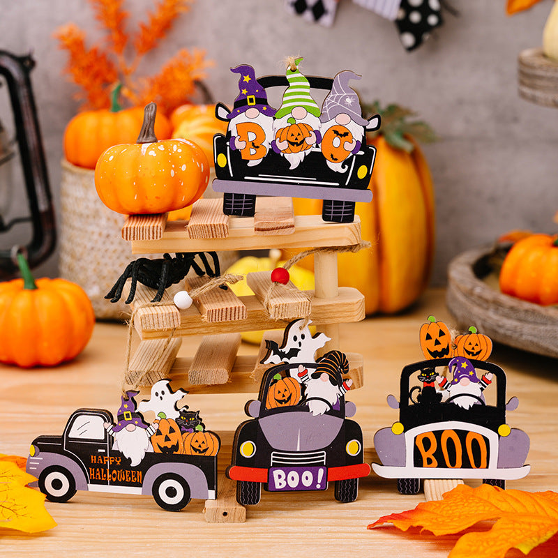 4-Piece Halloween Element Car-Shape Hanging Widgets - nailedmoms