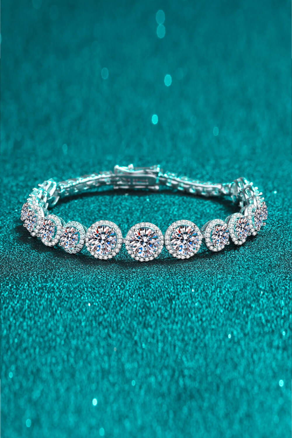 925 Sterling Silver 10.4 Carat Moissanite Bracelet - nailedmoms