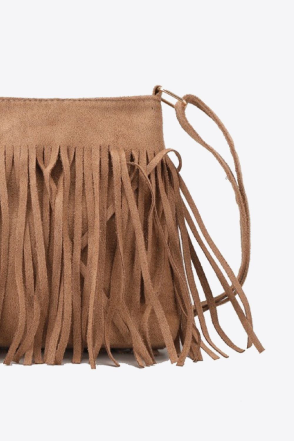 PU Leather Crossbody Bag with Fringe - nailedmoms
