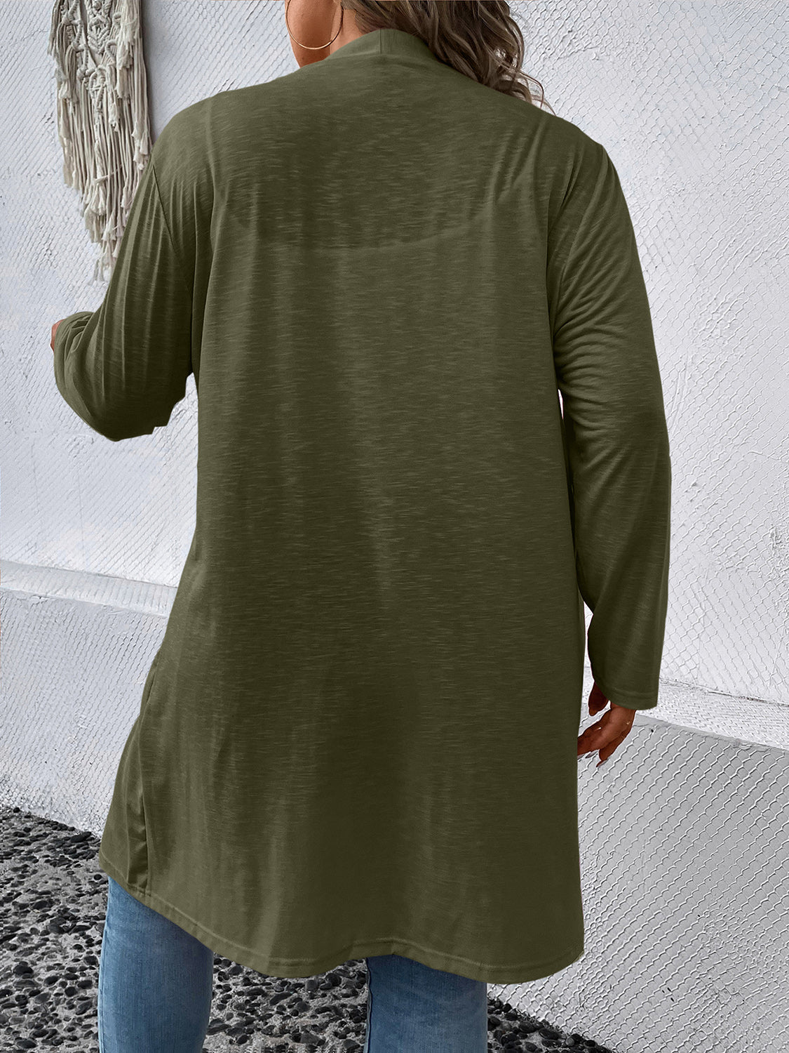 Plus Size Button Down Longline Cardigan - nailedmoms