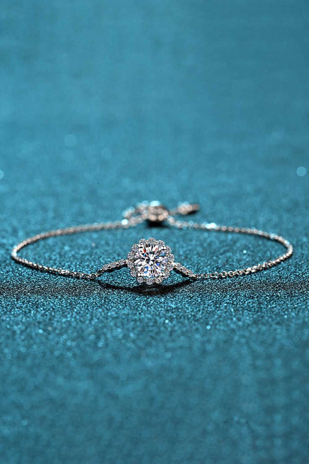 1 Carat Moissanite Chain Bracelet - nailedmoms