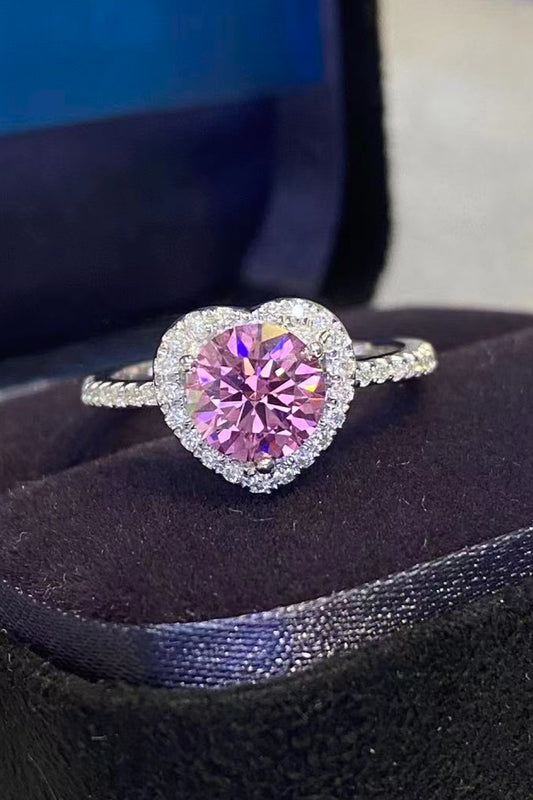 1 Carat Moissanite Heart Ring - nailedmoms