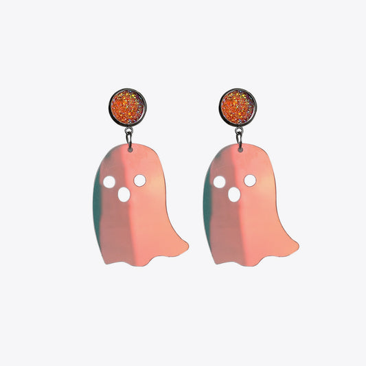 Ghost Shape Acrylic Dangle Earrings - nailedmoms