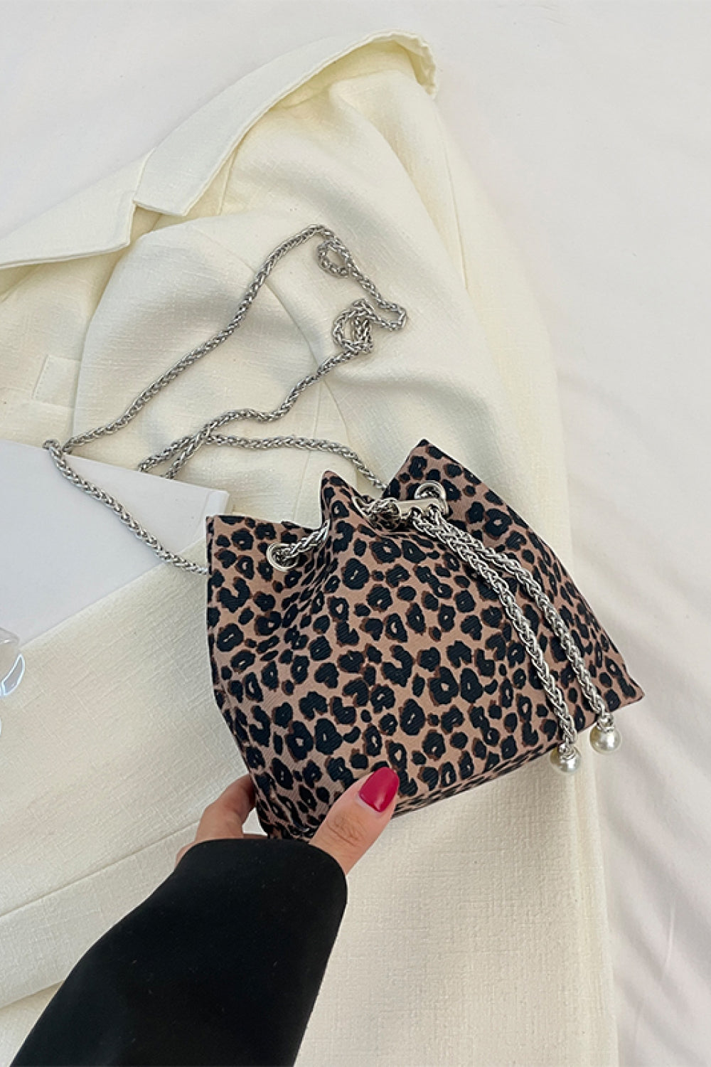 Animal Print Nylon Bucket Bag - nailedmoms