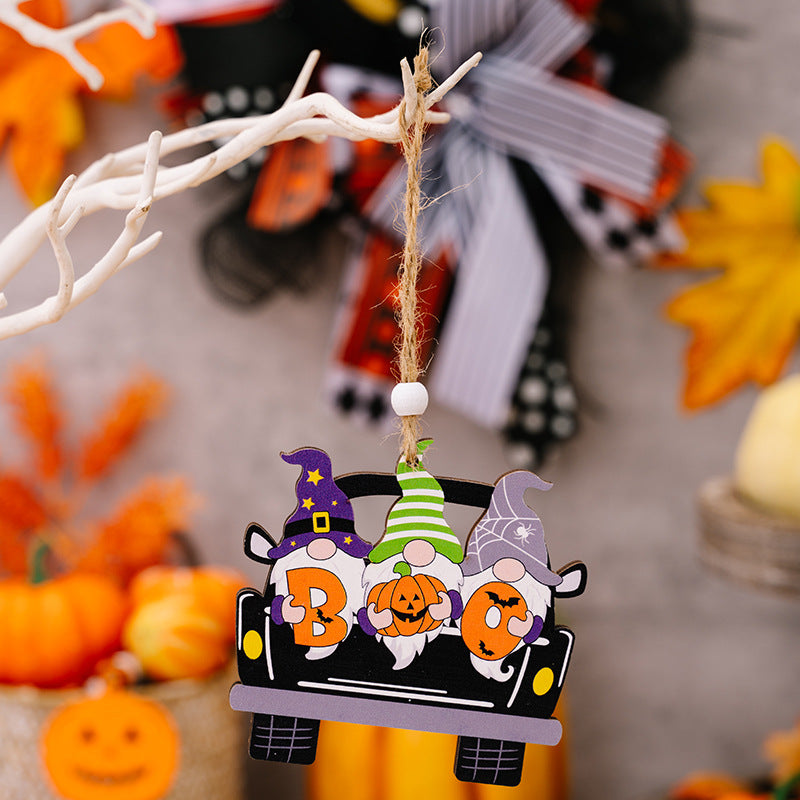 4-Piece Halloween Element Car-Shape Hanging Widgets - nailedmoms