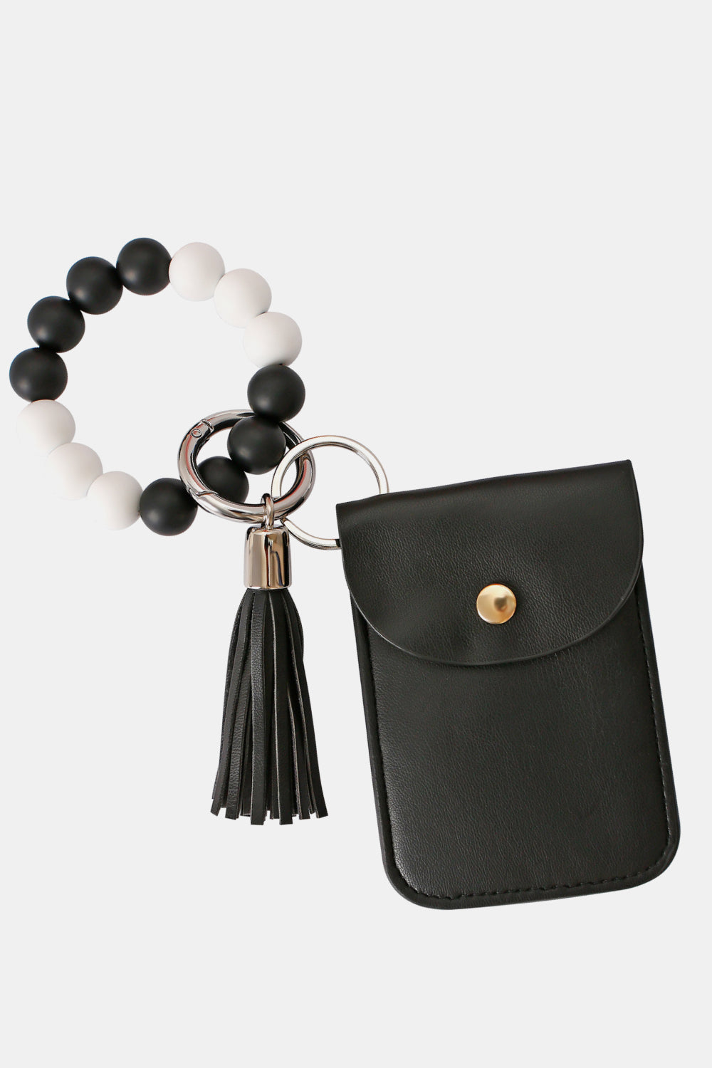 Bead Wristlet Key Chain with Wallet - nailedmoms