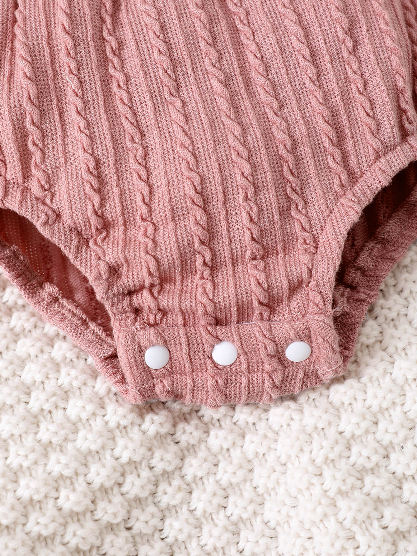 Baby Girl Textured Ruffled Bodysuit - nailedmoms