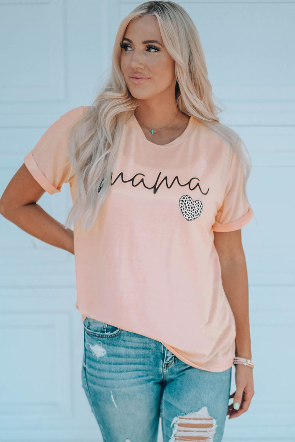 MAMA Heart Graphic Tee Shirt - nailedmoms