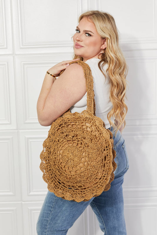 Justin Taylor Brunch Time Straw Rattan Handbag - nailedmoms
